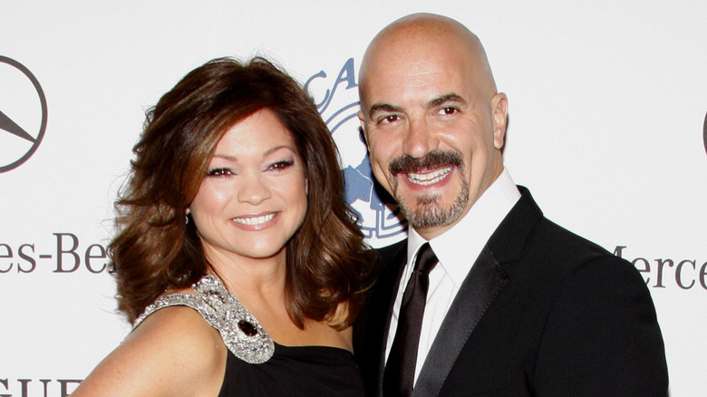 Valerie Bertinelli and Tom Vitale smile 