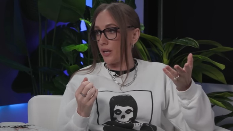 Kat Timpf speaking on 'The Sage Steele Show.'