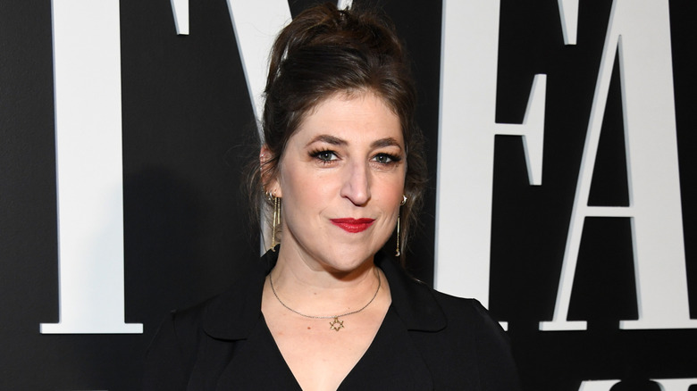Mayim Bialik at a Vanity Fair event