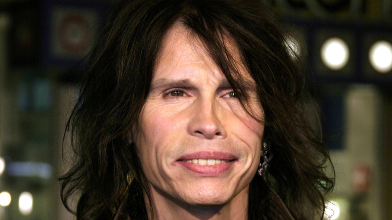 Aerosmith's Steven Tyler smiling