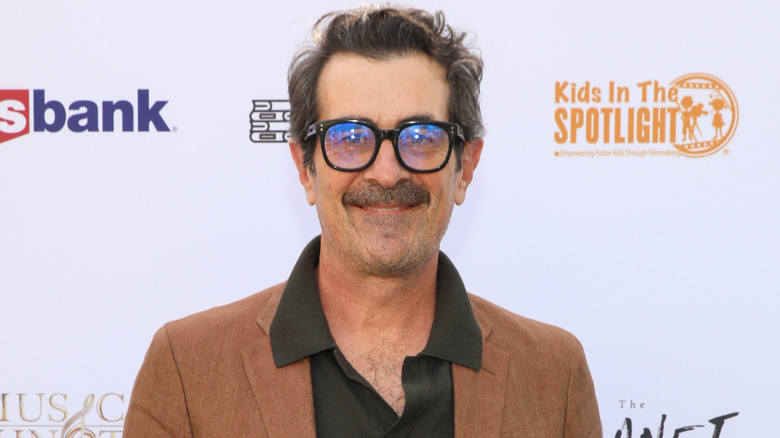 Ty Burrell on red carpet with mustache