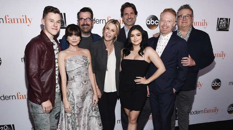 The Modern Family cast on ABC red carpet