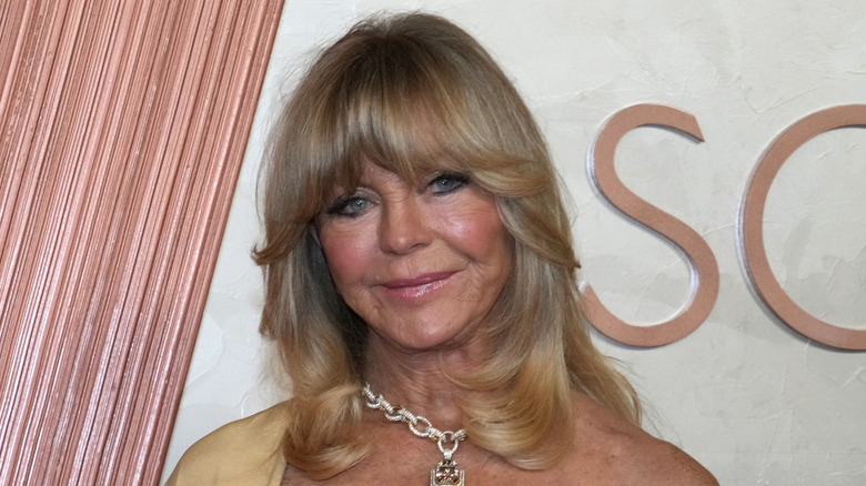 Goldie Hawn poses at the 2025 Academy Award