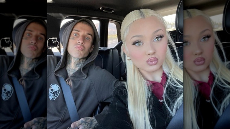 Alabama Luella Barker selfies with Travis Barker 