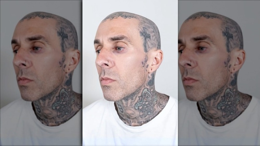 Travis Barker without face tattoos