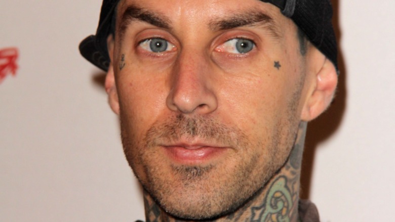 Travis Barker on the red carpet