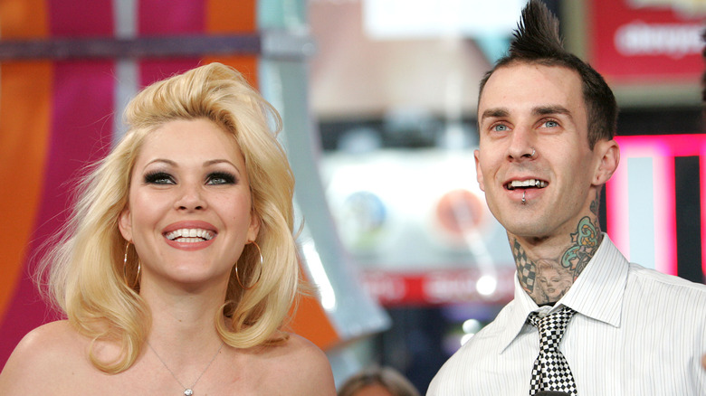 Shanna Moakler and Travis Barker