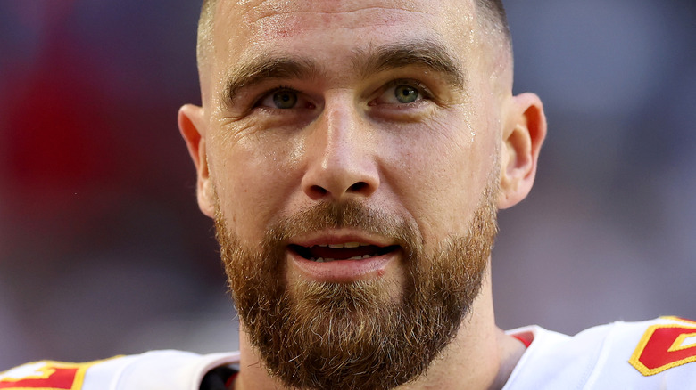 Travis Kelce smiling