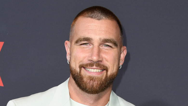 Travis Kelce on red carpet