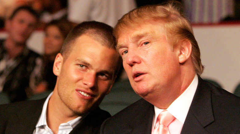 Tom Brady and Donald Trump younger