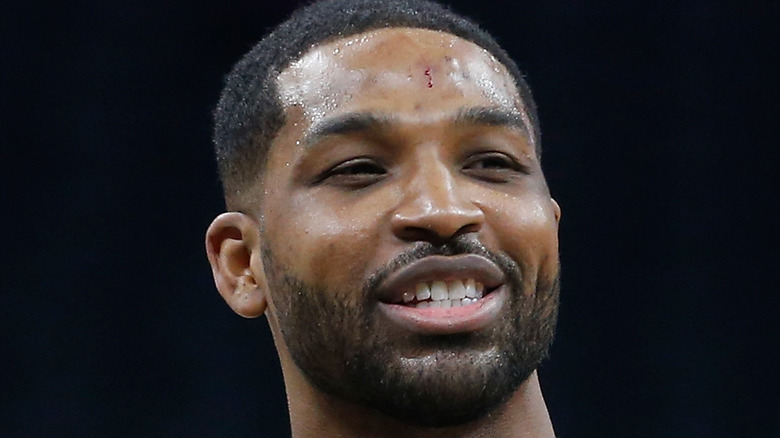 Tristan Thompson smiling