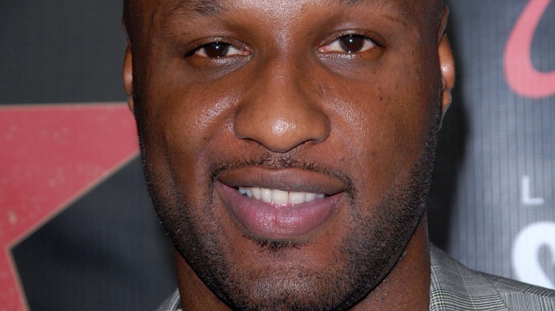 Lamar Odom smiling