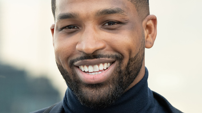 Tristan Thompson smiling in 2018