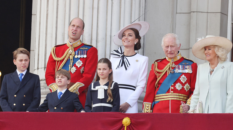 William Kate Charles Camilla balcony