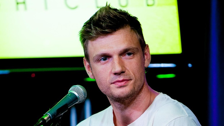Nick Carter on stage