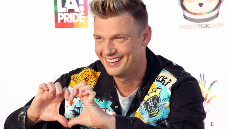 Nick Carter smiling