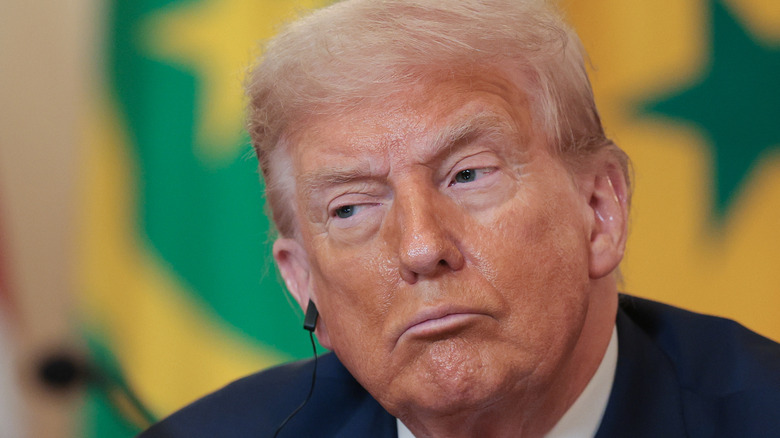 Donald Trump listening to African leaders