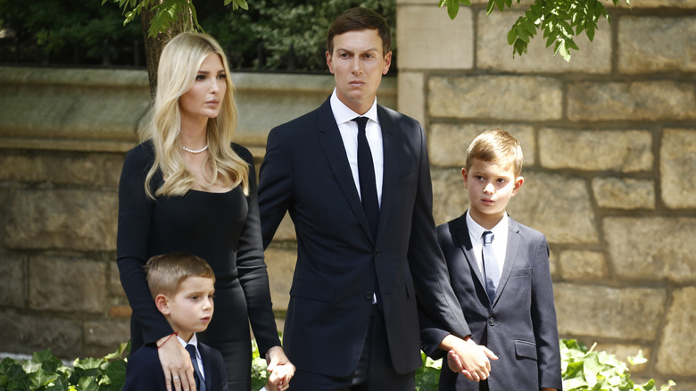 Ivanka Trump standing with family