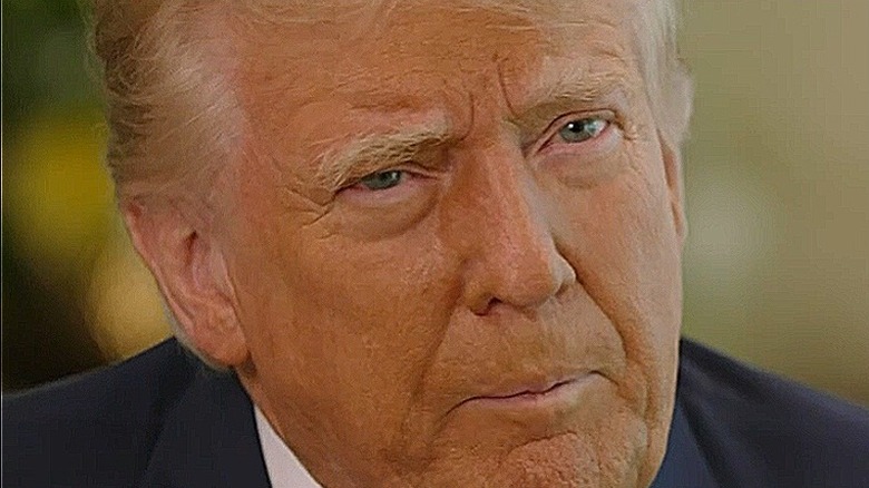 Donald Trump with nude lips