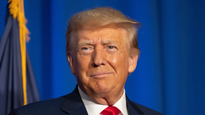 Donald Trump on stage