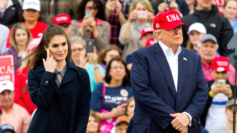 Hope Hicks and Donald Trump