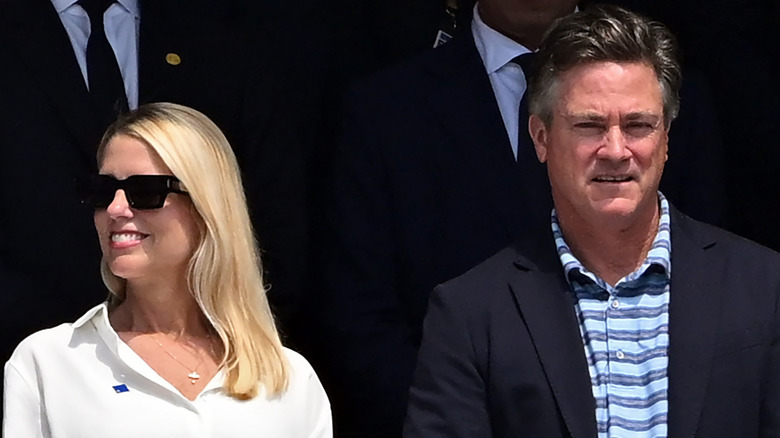Pam Bondi and John Wakefield at the 2025 FIFA World Cup