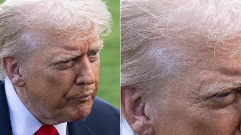 Donald Trump speaking on White House lawn on Sep. 11, 2025