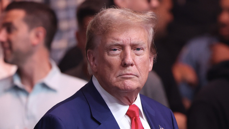 Donald Trump in a crowd