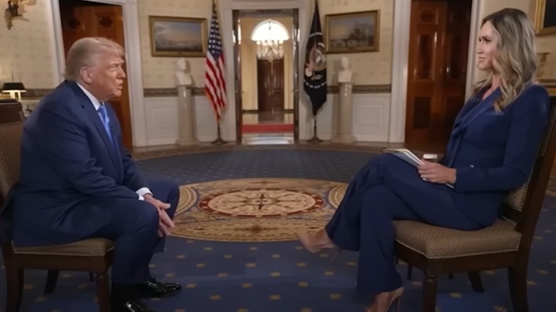Lara Trump interviewing Donald Trump on "My View with Lara Trump."