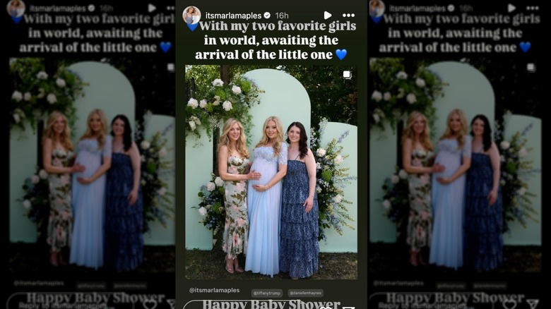 Marla Maples, Tiffany Trump, and Danielle Haynes smiling