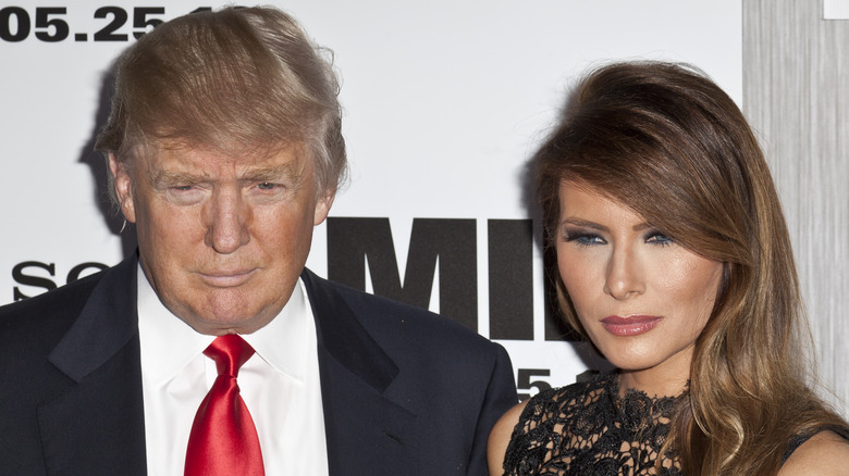 Donald Trump and Melania Trump on red carpet