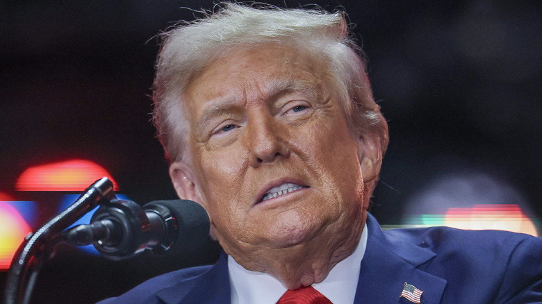 Donald Trump speaking at Charlie Kirk memorial