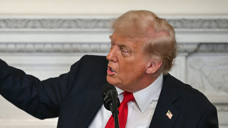 Donald Trump speaking at White House Faith Office luncheon