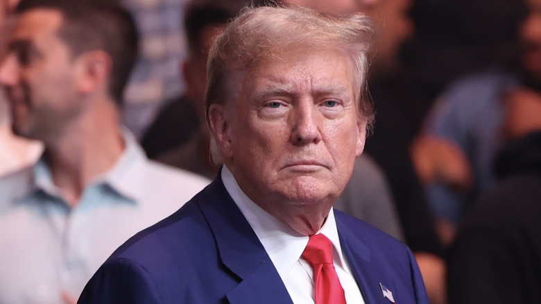 Donald Trump staring