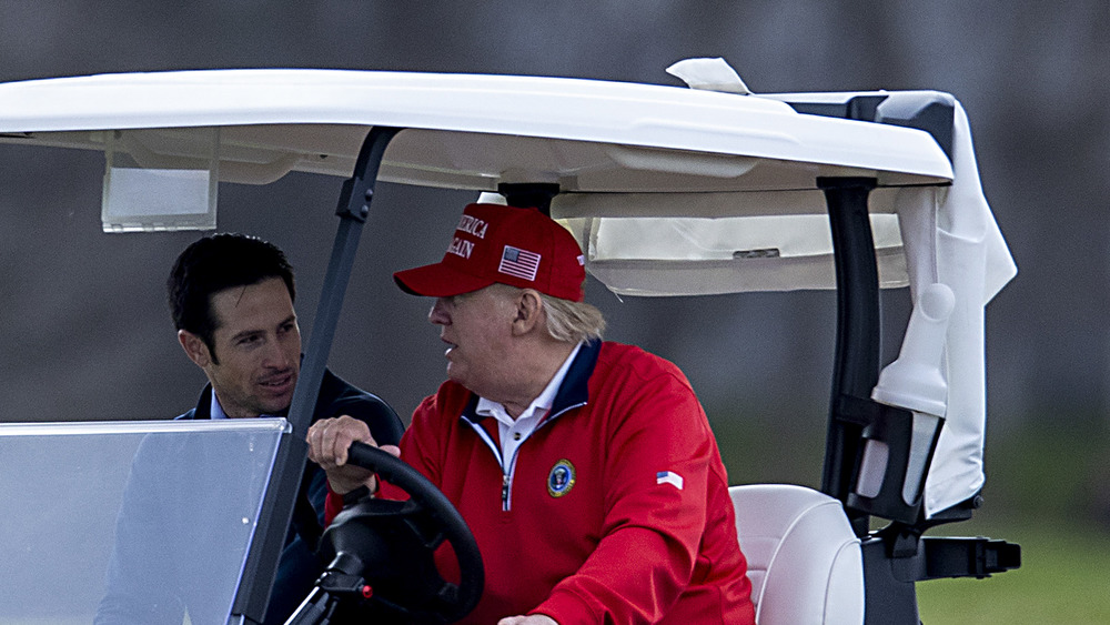 Donald Trump golfing