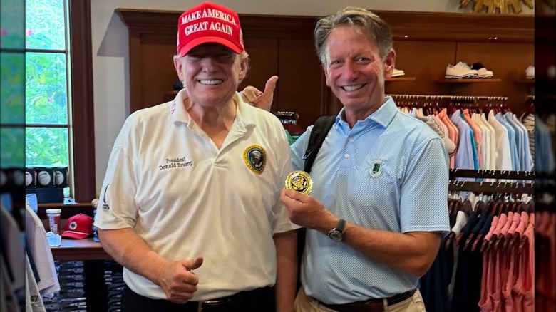 Donald Trump smiling without makeup