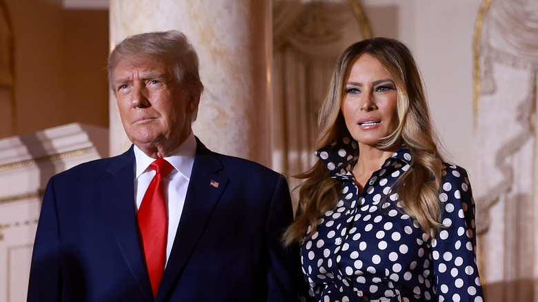 Melania and Donald Trump serious