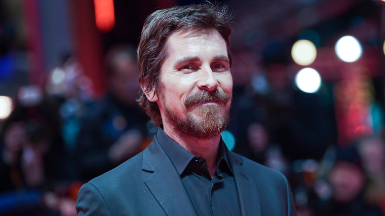 Christian Bale smiling