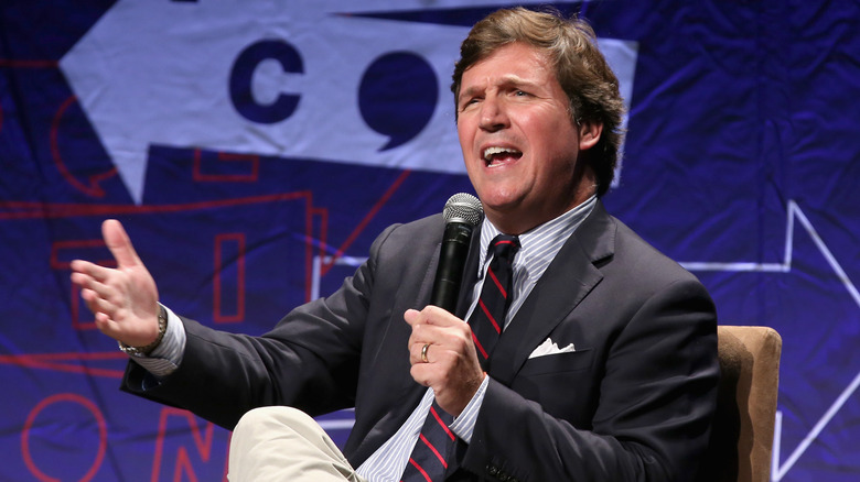 Tucker Carlson frowning