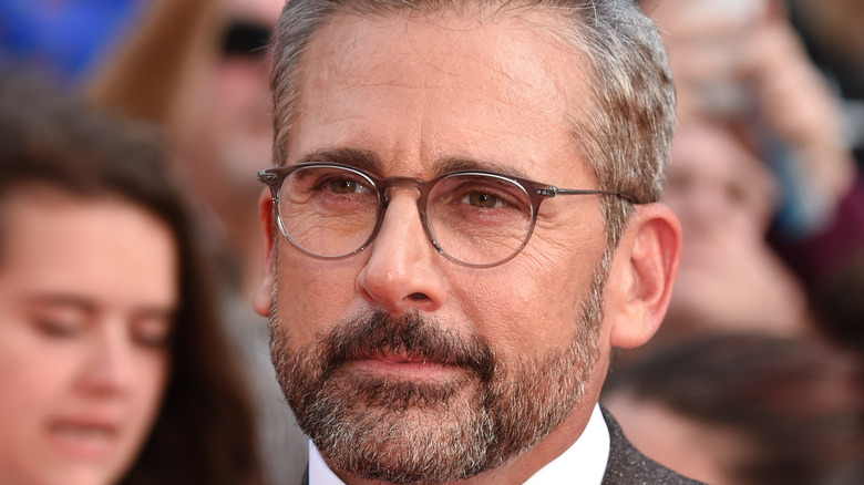 Steve Carell with glasses on