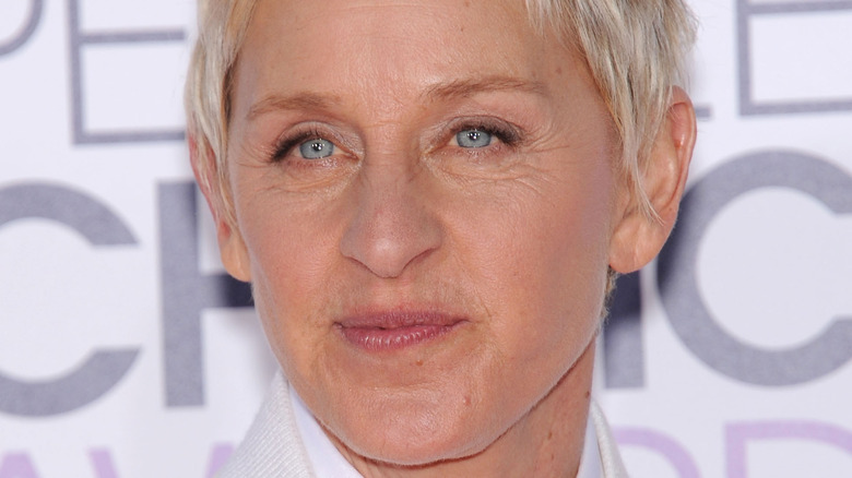 Ellen DeGeneres in white