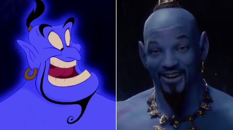 Genie in 1992's Aladdin/Will Smith as Genie in 2019's Aladdin