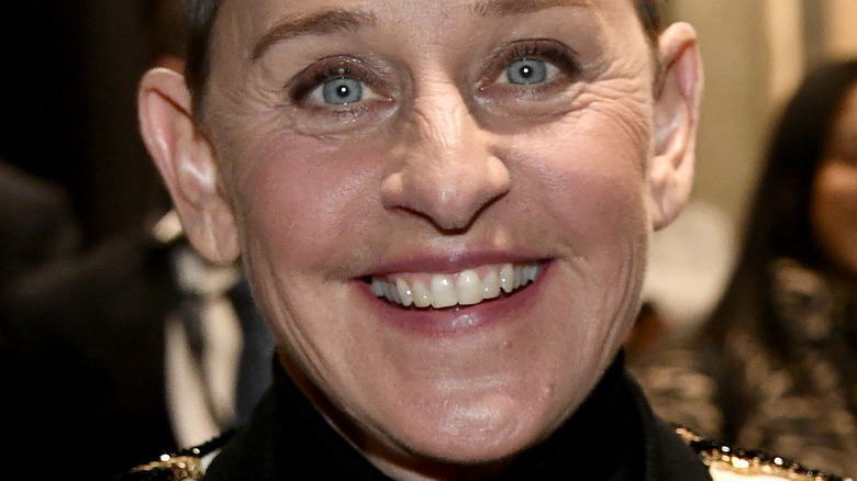 Ellen Degeneres smiling red carpet