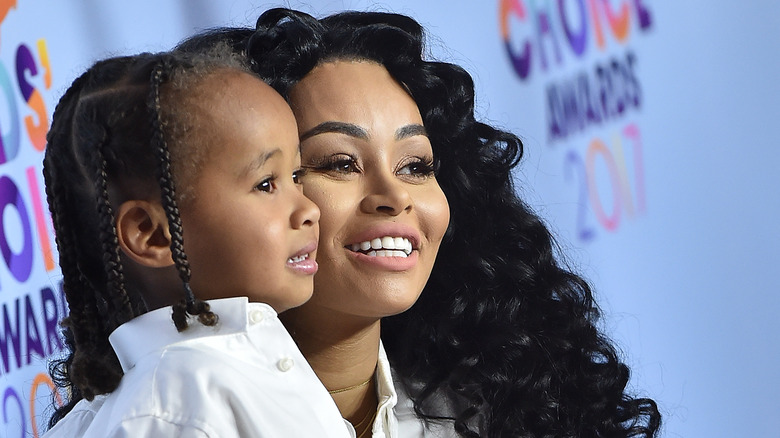 Blac Chyna and King Cairo smiling