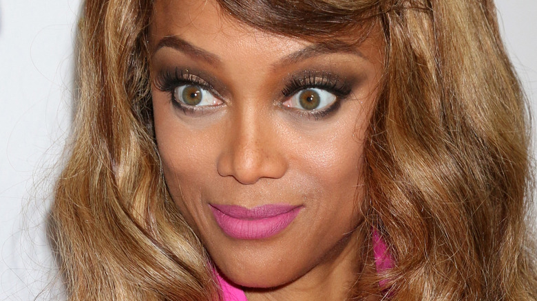 Tyra Banks smiling