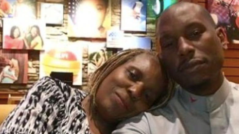 throwback photo of tyrese and his mother pricilla 