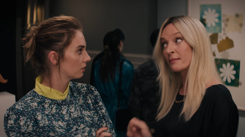 Maya Hawke and Uma Thurman in The Kill Room
