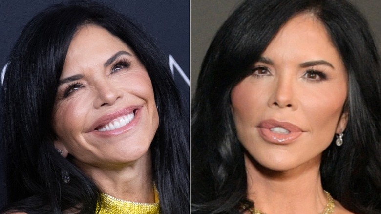 Lauren Sanchez smiling and showing makeup-free selfie