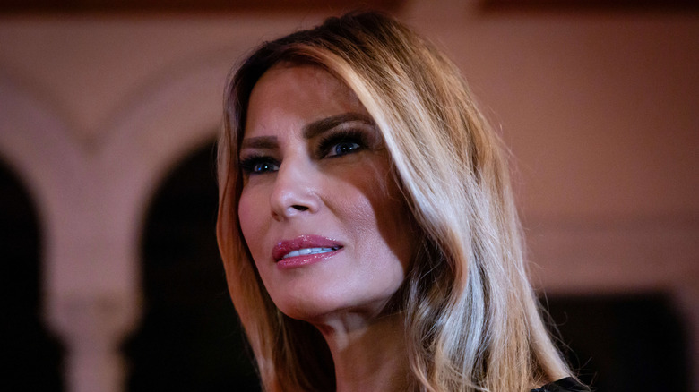 Melania Trump speaking at Mar-a-Lago