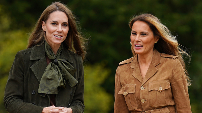 Melania Trump with Kate Middleton